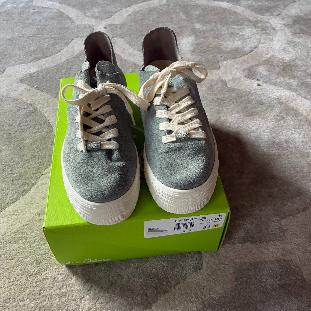 Sam Edelman Suede Pippy Lace Up Platform Sneaker 8.5